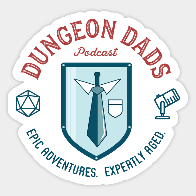Dungeon Dads Logo (light) Sticker by dungeondads